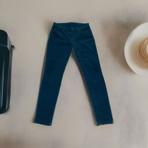 7 For All Mankind Deep Blue Cropped Pants
